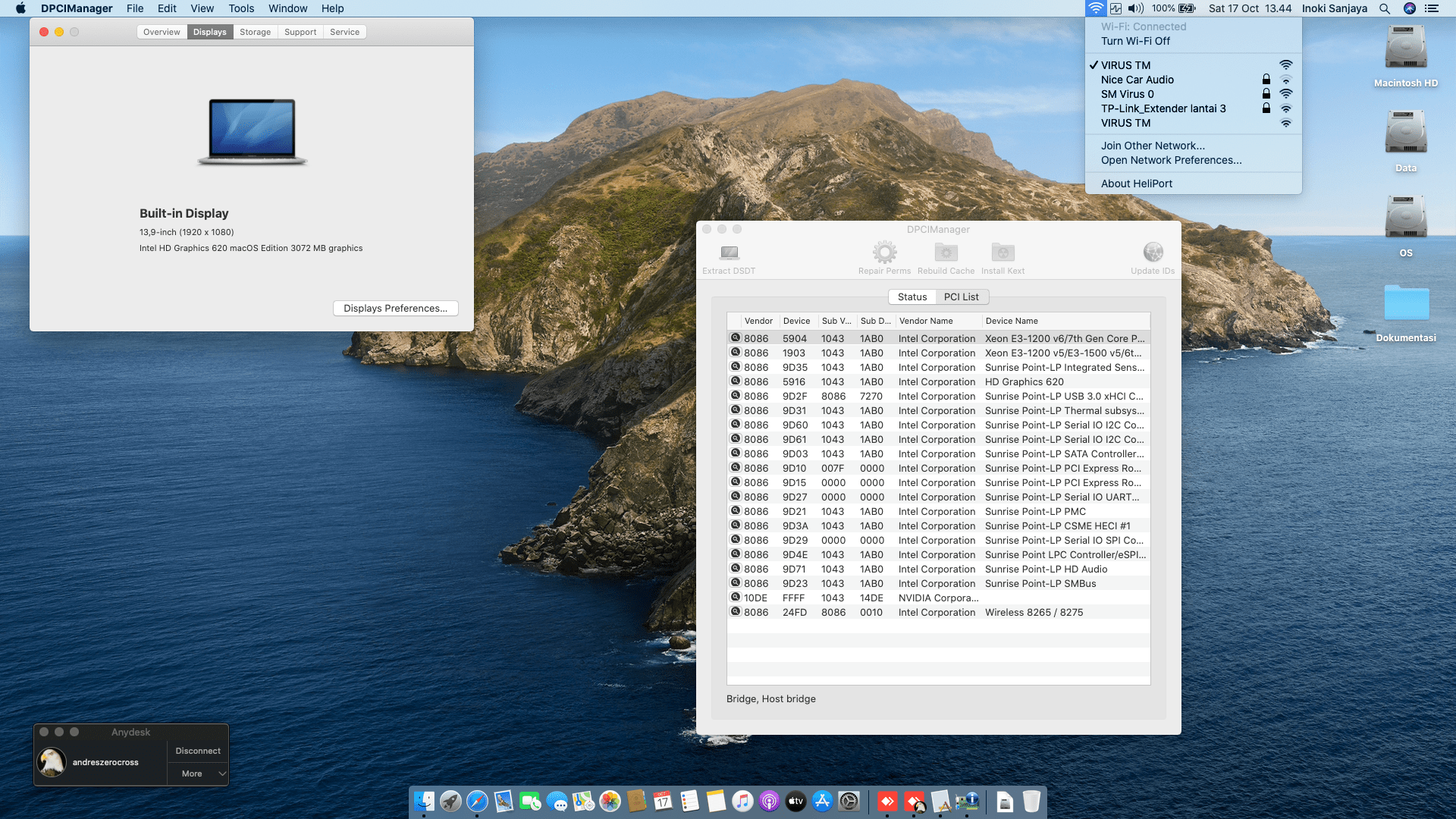 Asus Vivobook TP410UR [KabyLake   Intel HD 620 + I2C]   OpenCore 2